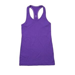 Ivivva girls 7 Y Purple Athletic Racer back Tank Top